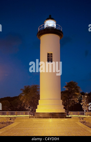 Punta Higuero phare sur le point dans Rincon Puerto Rico Banque D'Images