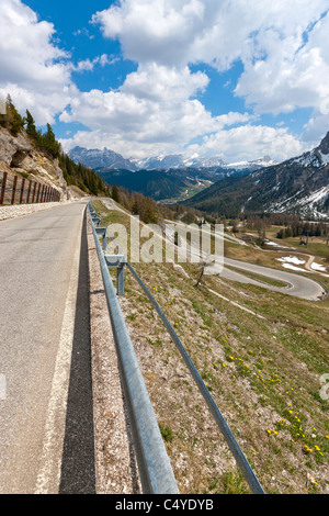 Passo Gardena à Colfosco, Trentin-Haut-Adige, Dolomites, Italie, Europe Banque D'Images