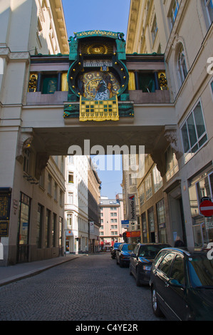 Ankeruhr l'Anker Réveil à Hoher Markt square Innere Stadt Vienne Autriche Europe centrale centrale Banque D'Images