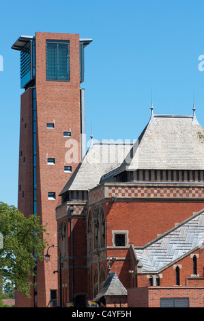 La nouvelle aile sur la Royal Shakespeare Company Theatre, Stratford upon Avon. UK. Banque D'Images