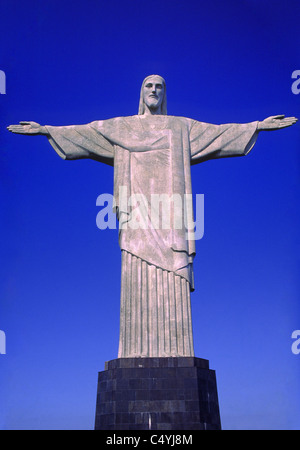 Statue du Christ Rédempteur, Rio de Janeiro, Brésil Banque D'Images