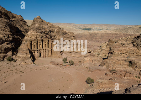 Petra, Jordanie. Site antique de ville habitée par les nabatéens. Maintenant un site du patrimoine mondial. Monastère, Al Dier Banque D'Images