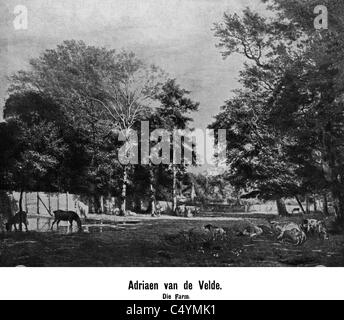 Adriaan / Esaias / Willem d.J. van de Velde, Banque D'Images