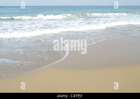 Scène de plage tôt le matin Banque D'Images