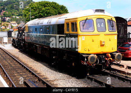 Un Bo-Bo 1960 British Rail Class '33 Crompton' Locomotive Diesel Banque D'Images