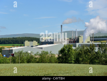 British Gypsum plante. La Praz, Cumbria, Angleterre, Royaume-Uni, Europe. Banque D'Images