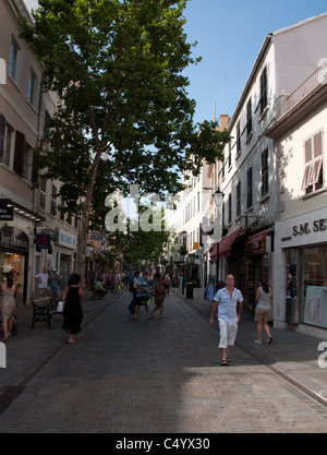 La rue principale de Gibraltar Banque D'Images