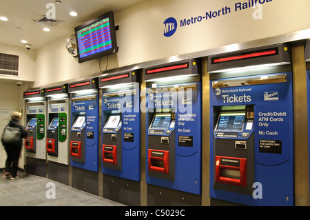 Grand Central Terminal, 42e Rue, distributeurs automatiques de billets), New York City Banque D'Images