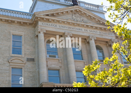 Collège universitaire de Saint-Boniface Université est représenté à Winnipeg Banque D'Images