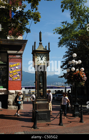 L'horloge à vapeur de Gastown, Vancouver, Canada Banque D'Images