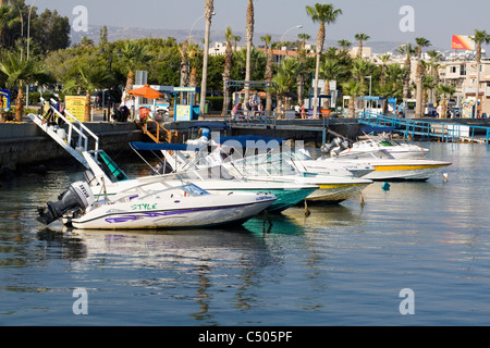 Le port dans la ville de Paphos, Chypre Banque D'Images