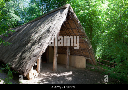 Site archéologique d'Aubechies ou l'Archéosite d'Aubechies, Aubechies, Belgique, Europe Banque D'Images