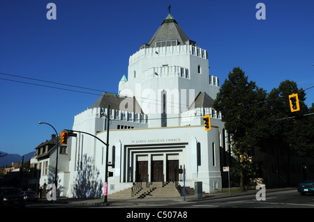 L'église anglicane St James à Vancouver, Canada Banque D'Images