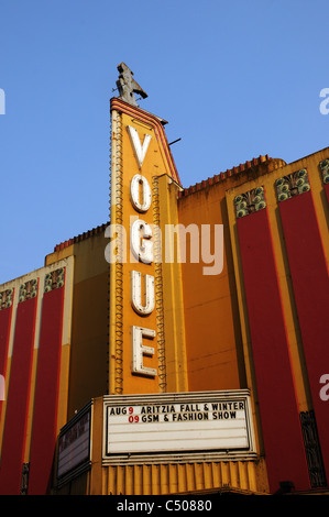 La Vogue Theatre sur la rue Granville à Vancouver, Canada Banque D'Images