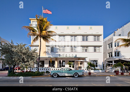 Avalon Hotel, South Beach, Miami Banque D'Images