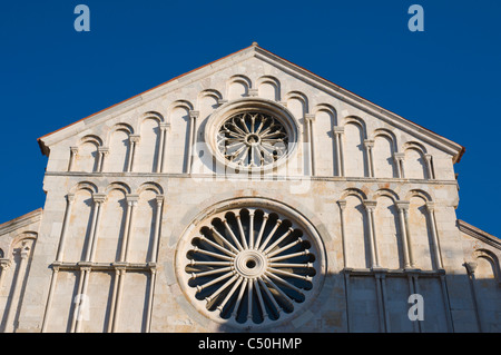 Katedrala Sv Stosije la cathédrale St Anastasia vieille ville zadar croatie Dalmatie du nord Europe Banque D'Images