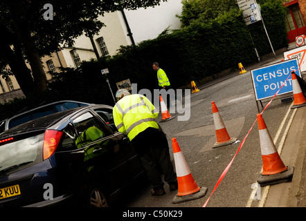 Recensement de la circulation routière, England, UK Banque D'Images