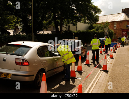 Recensement de la circulation routière, England, UK Banque D'Images