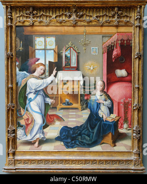 L'Annonciation, ca. 1525, par Joos van Cleve Banque D'Images