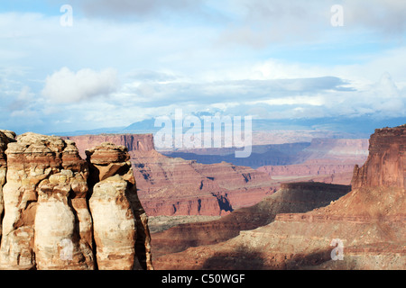 L'étonnant rocher structures à canyonlands, Utah, USA Banque D'Images