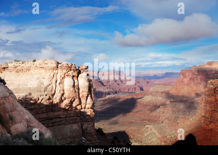 L'étonnant rocher structures à canyonlands, Utah, USA Banque D'Images