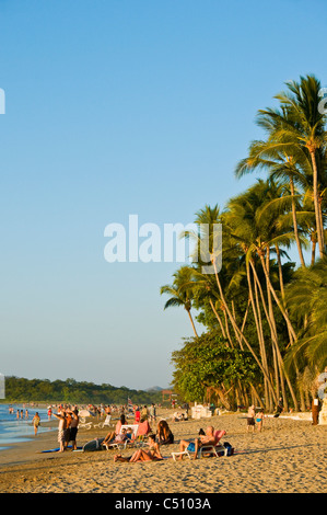 Plage de Tamarindo Péninsule de Nicoya Guanacaste Costa Rica l'Océan Pacifique Banque D'Images