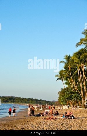 Plage de Tamarindo Péninsule de Nicoya Guanacaste Costa Rica l'Océan Pacifique Banque D'Images