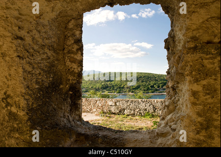 Forteresse San Pedro de la Roca ou Castillo del Morro, Santiago de Cuba, Cuba Banque D'Images