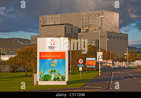 Hunterston B, un gaz avancée centrale gérée par EDF Energy dans Ayrshire du Nord. A VUE : 1976. Banque D'Images