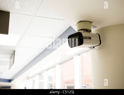 Caméra de surveillance installées à l'intérieur de l'hôpital - USA Banque D'Images