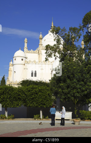 L'Afrique, Tunisie, Tunis, Carthage, colline de Byrsa, la cathédrale St Louis, musée de Carthage Courtyard Banque D'Images