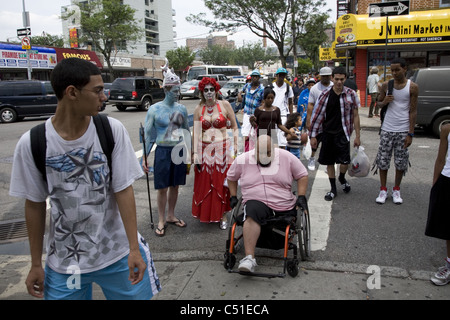 2011 : Mermaid Parade, Coney Island, Brooklyn, New York. Banque D'Images