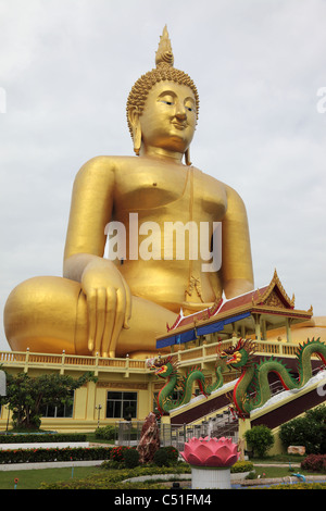 Big Buddha à Wat Muang Temple, Centre de la Thaïlande, d'Ang Thong Banque D'Images