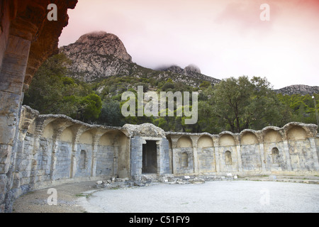 L'Afrique, Tunisie, Zaghouan, Temple de l'eau romain, début de l'aqueduc de Carthage. Banque D'Images