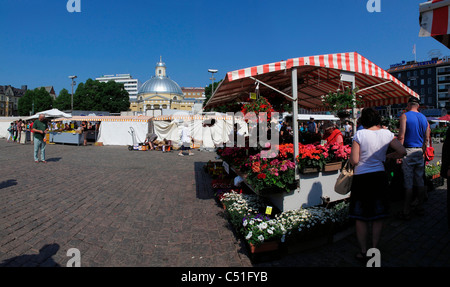 Scandinavie Finlande Turku Kauppartori place du marché le samedi Banque D'Images