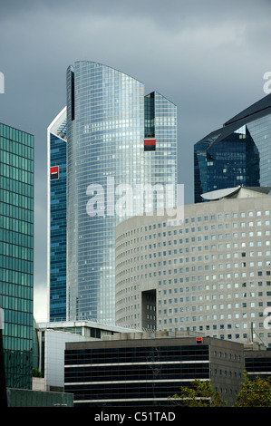 Les bâtiments, l'administration centrale à la défense, quartier des affaires de paris Banque D'Images