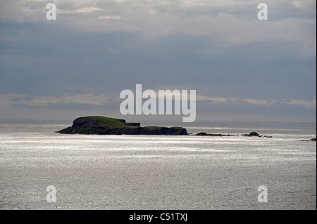 Les îles situées dans le soleil, îles Shetland, en Écosse. 7434 SCO Banque D'Images