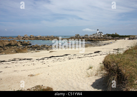 Phare de Pontusval Banque D'Images