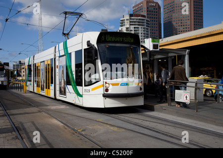 Le tramway électrique à Melbourne, Victoria Banque D'Images