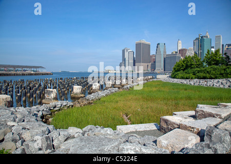 Pont de Brooklyn Park Banque D'Images