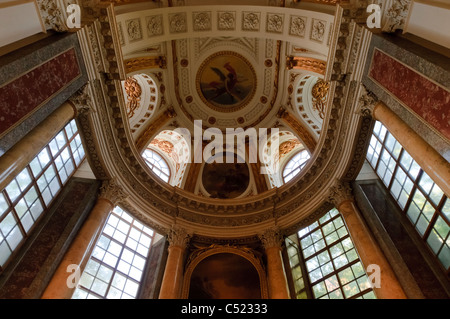 L'église Saint-Nicolas, plafond, Leipzig, Saxe, Allemagne, Europe Banque D'Images