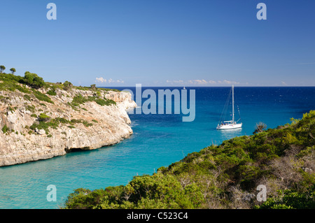 Location dans la baie de Cala Magraner, Majorque, Îles Baléares, Espagne, Europe Banque D'Images