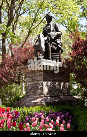 William Henry Seward, statue, Madison Square Park, NYC Banque D'Images