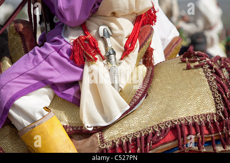 Fantaisie sur la plage à Essaouira pendant le festival de musique Gnaoua, Le Banque D'Images