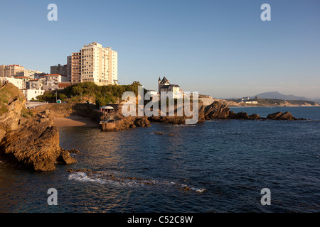 Vieux Port, Biarritz, Aquitaine, France Banque D'Images