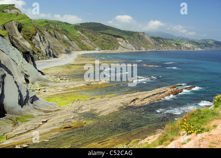 Costa Vasca bei Zumaia - Costa Vasca près de Zumaia 28 Banque D'Images