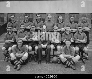 L'équipe de Wolverhampton Wanderers football 1950 Willie Forbes, Terry Springthorpe, Denis Wilshaw, Bert Williams, Bill Shorthouse, Banque D'Images