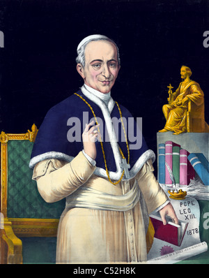 Le pape Léon XIII Banque D'Images