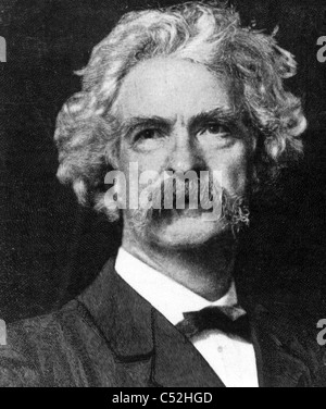 MARK TWAIN (1835-1910) Auteur et humoriste Amerian Banque D'Images