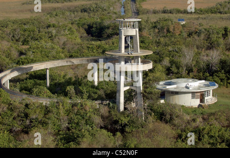 Le Parc National des Everglades PEV Shark Valley tour de boucle Banque D'Images